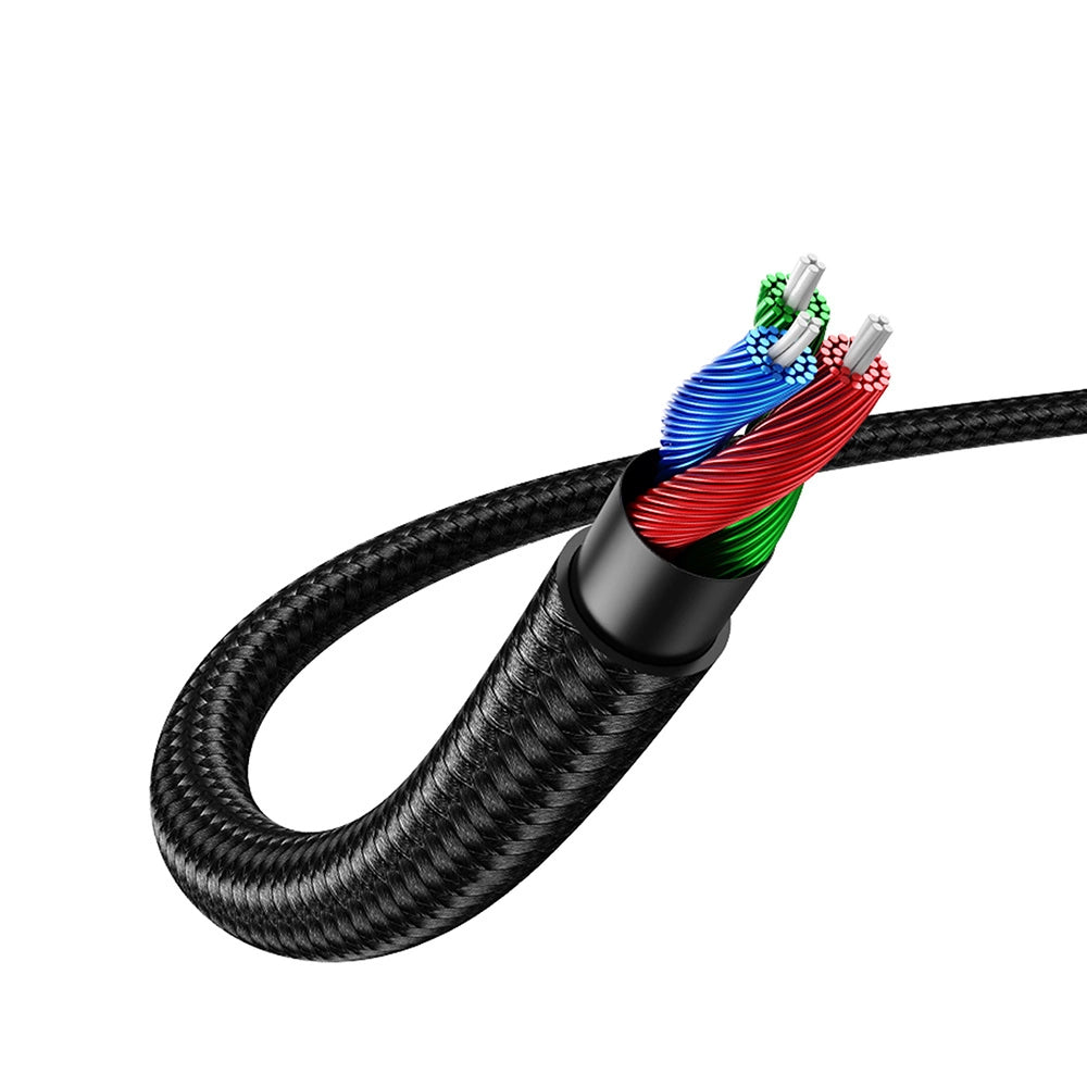 Câble Audio 3.5mm - 3.5mm UGREEN AV112 Angled, 1m, Bleu