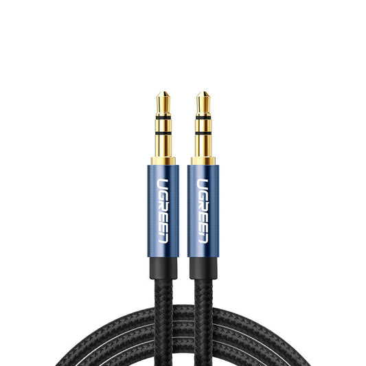 Câble audio 3.5mm - 3.5mm UGREEN AV112, 1.5m, Bleu