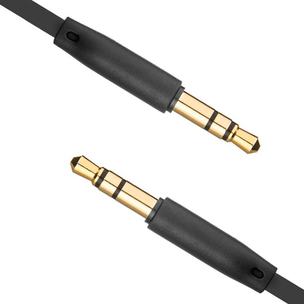 Câble Audio 3.5mm - 3.5mm Fixe, 1m, Noir