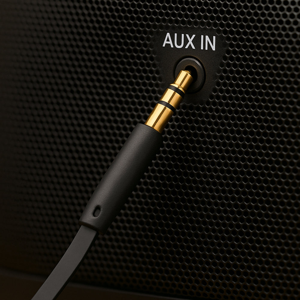 Câble Audio 3.5mm - 3.5mm Fixe, 1m, Noir