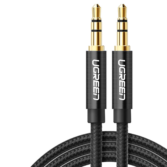 Audiokabel 3,5mm - 3,5mm UGREEN AV112, 2m, Zwart
