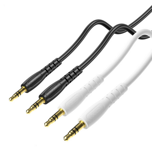 Câble Audio 3.5mm - 3.5mm XO Design NB-R270, 1m, Blanc