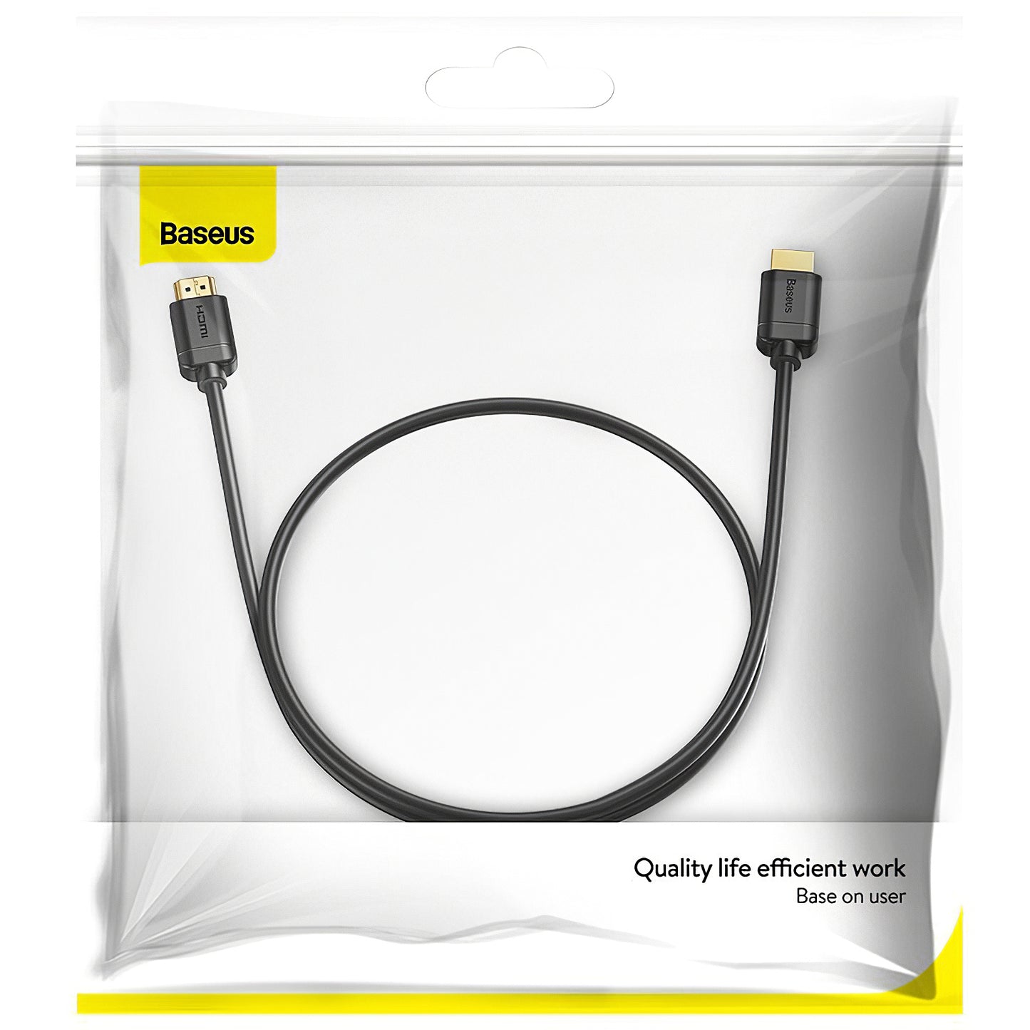 Baseus Videokabel, HDMI - HDMI, 4K, 2m, Zwart CAKGQ-B01