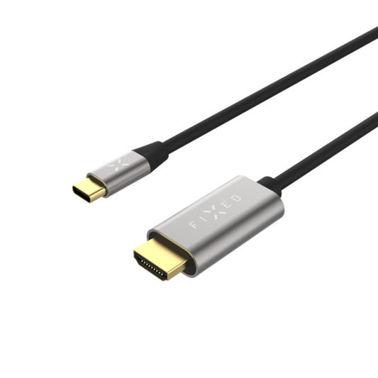 Câble Audio et Vidéo USB-C - HDMI Fixe, 2m, Gris