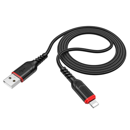 Daten- und Ladekabel USB-A - Lightning HOCO X59 Victory, 18W, 1m, Schwarz