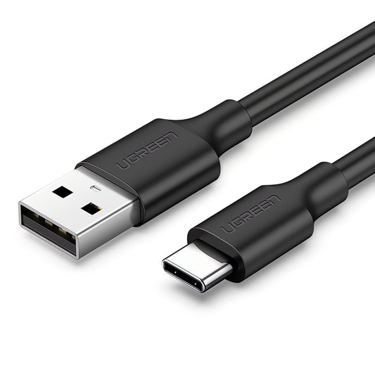 USB-A - USB-C data- en oplaadkabel UGREEN US287, 60W, 1m, Zwart