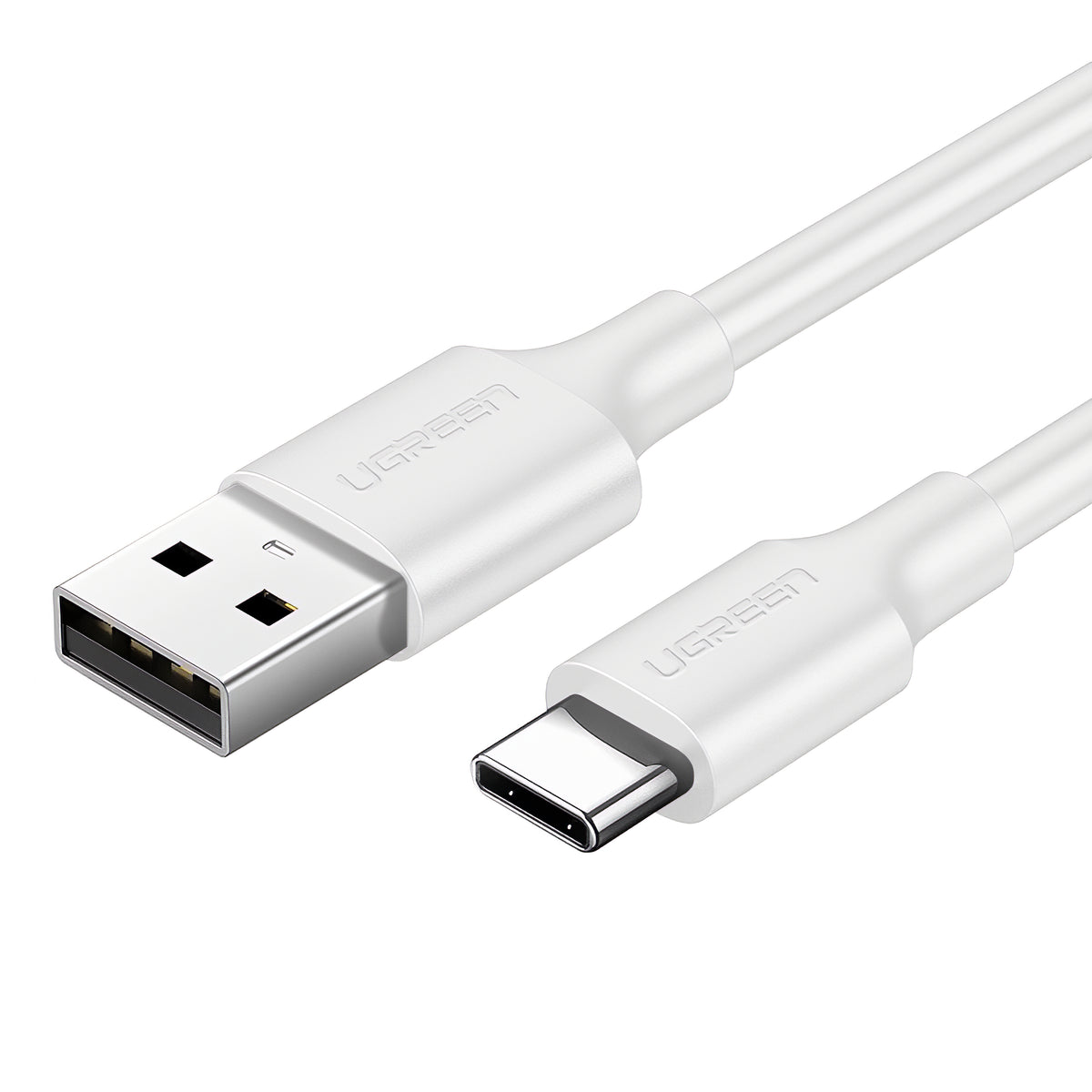 USB-A - USB-C Data- en Oplaadkabel UGREEN US287, 18W, 1.5m, Wit