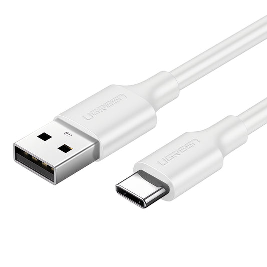 USB-A auf USB-C Daten- und Ladekabel UGREEN US287, 60W, 0.25m, Weiß