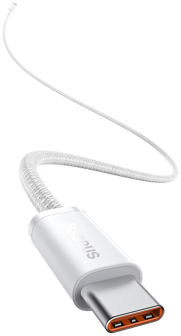 Câble de données et de charge USB-C - USB-C Baseus Dynamic Series, 100W, 1m, blanc CALD000202