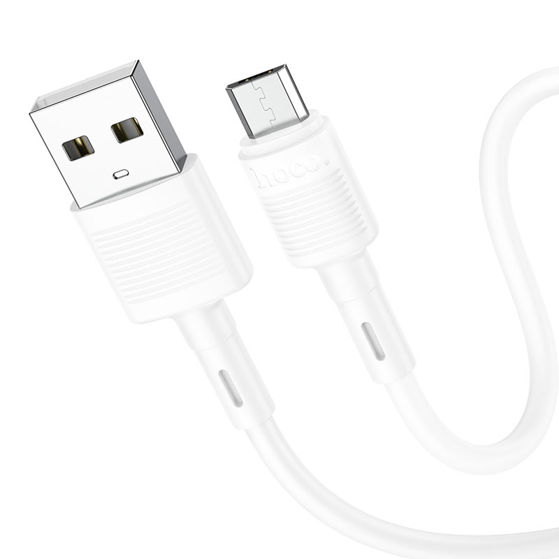 Câble de Données et de Charge USB-A - microUSB HOCO X83 Victory, 18W, 1m, Blanc