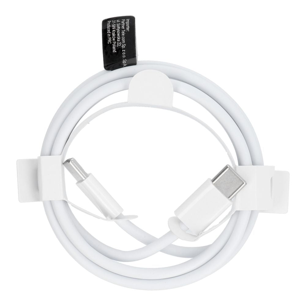 Câble de données et de charge USB-C - USB-C OEM HD26, 30W, 1m, Blanc