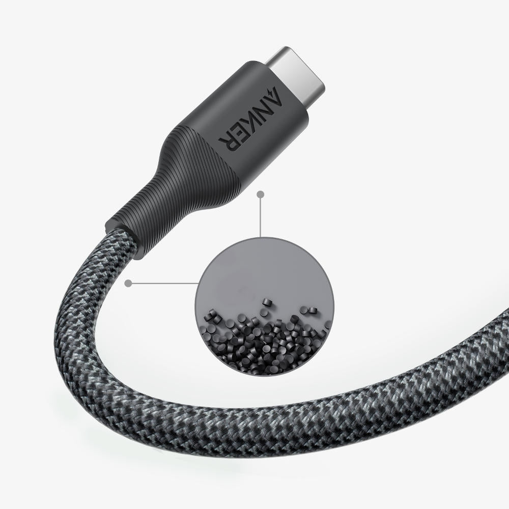 USB-C Daten- und Ladekabel - USB-C Anker 544, 140W, 1.8m, Schwarz A80F6H11