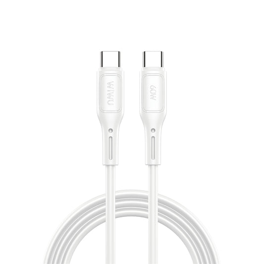 USB-C - USB-C Daten- und Ladekabel WiWu Wi-C043E Starlink, 60W, 1m, Weiß