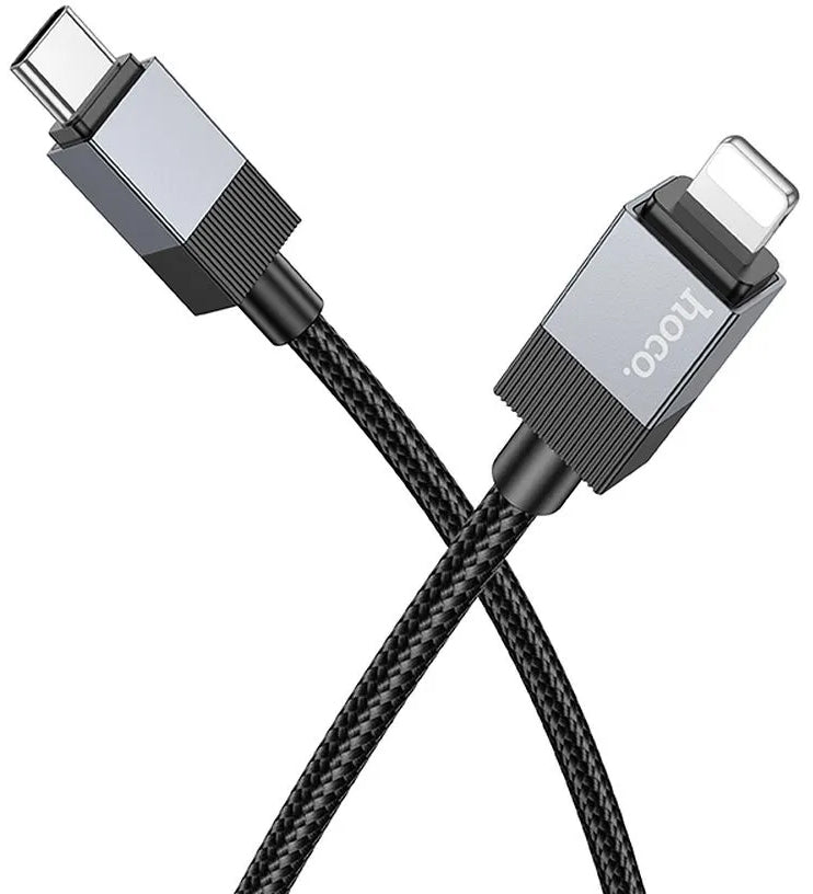 Data- en Oplaadkabel USB-C - Lightning HOCO X110, 27W, 1m, Zwart