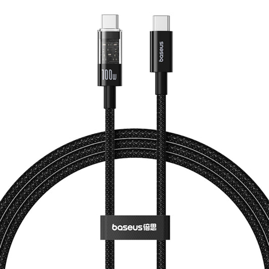 Câble de Données et de Charge USB-C - USB-C Baseus Gem, 100W, 2m, Noir P10373000111-01