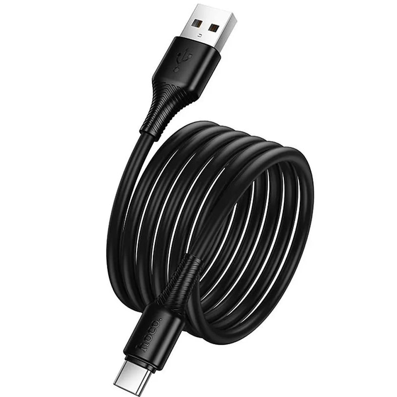Data- en Oplaadkabel USB-A - USB-C HOCO X120, 60W, 1m, Zwart
