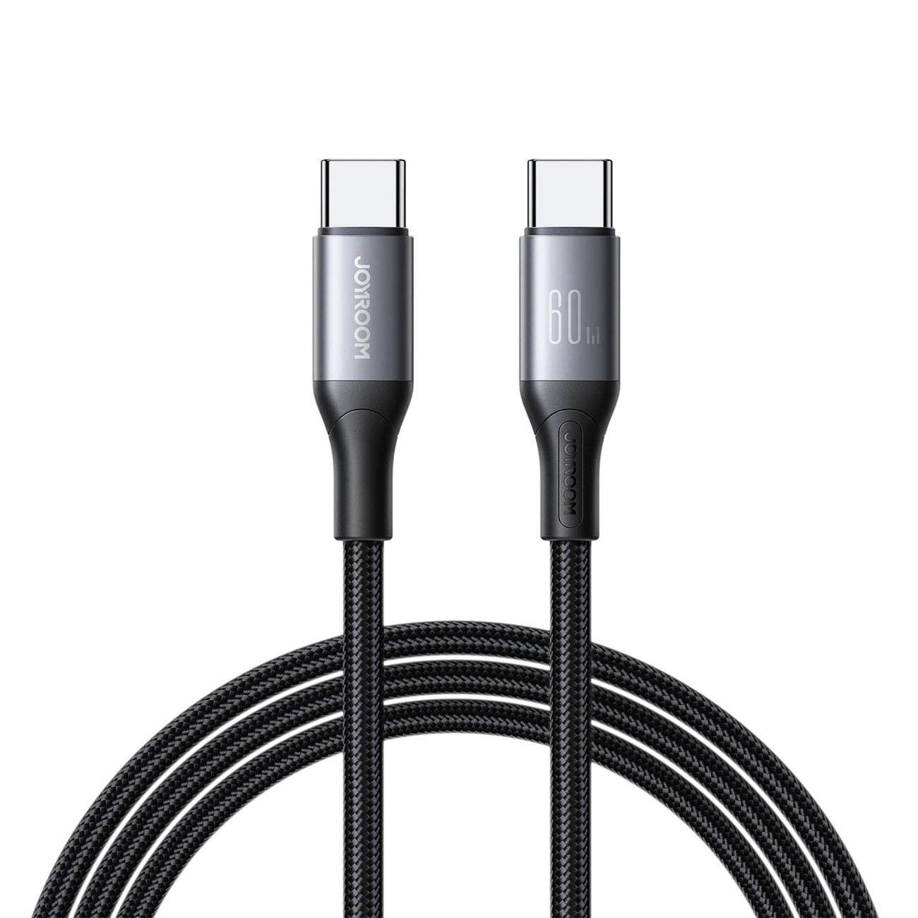 USB-C Data- en Oplaadkabel - USB-C Joyroom S-A28 Flash, 60W, 1m, Zwart