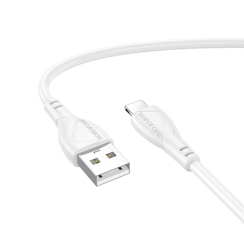 Câble de Données et de Charge USB-A - Lightning Borofone BX121 Energy, 18W, 1m, Blanc