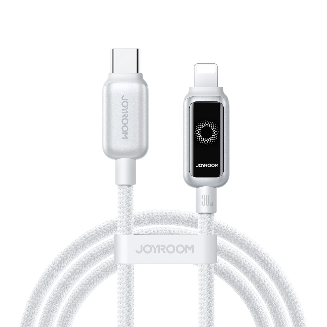 USB-C - Lightning Joyroom S-A55 StarFlight Display Data- en Oplaadkabel, 30W, 1.2m, Wit