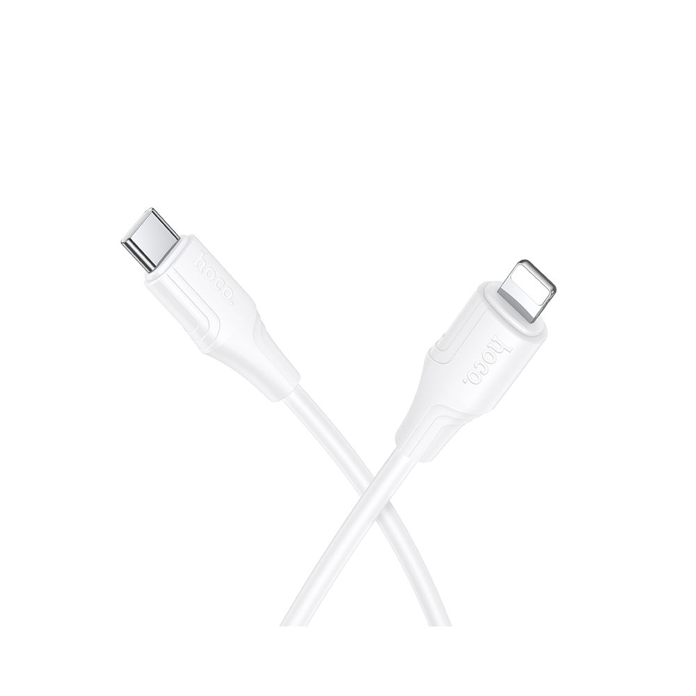 Data- en Oplaadkabel USB-C - Lightning HOCO X124, 27W, 1m, Wit