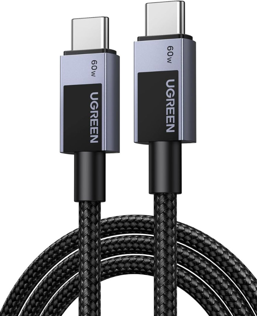 USB-C zu USB-C Daten- und Ladekabel UGREEN L524, 60W, 2m, Grau