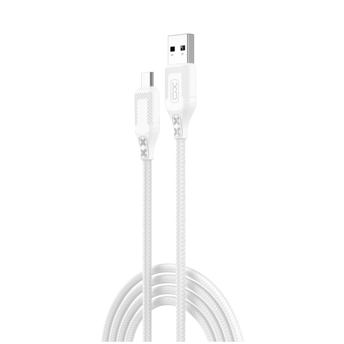 Câble de Données et de Charge USB-A - microUSB XO Design NB235, 18W, 1m, Blanc