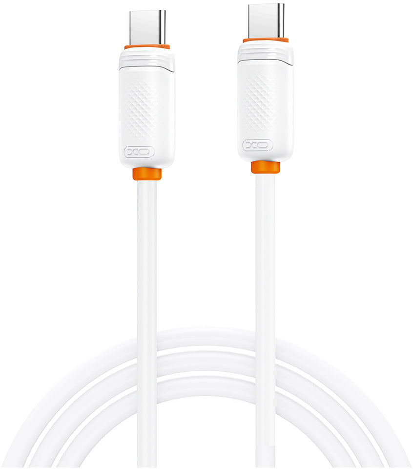 Câble de données et de charge USB-C - USB-C XO Design NB-Q302B, 60W, 1m, Blanc