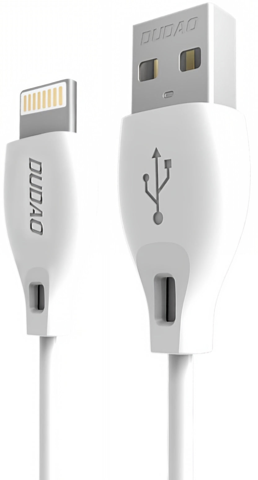 USB-A - Lightning Dudao L4L Data- en Oplaadkabel, 18W, 1m, Wit