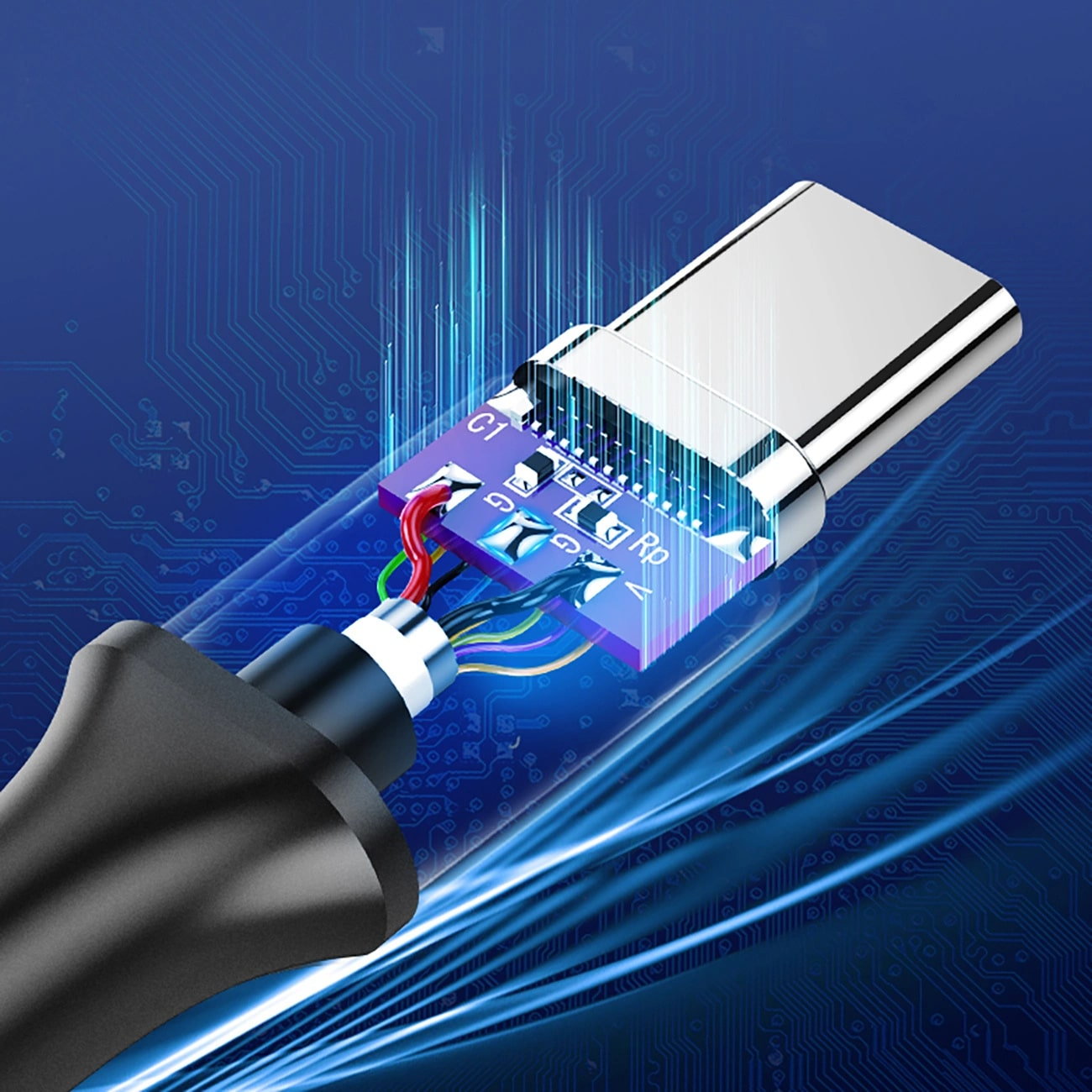 Câble de Données et de Charge USB-A - USB-C UGREEN US184, 18W, 0.5m, Noir