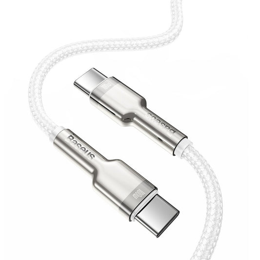 USB-C Daten- und Ladekabel - USB-C Baseus Cafule, 100W, 2m, Weiß CATJK-D02