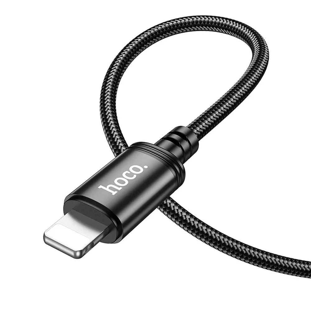 Data- en Oplaadkabel USB-A - Lightning HOCO X89, 18W, 1m, Zwart