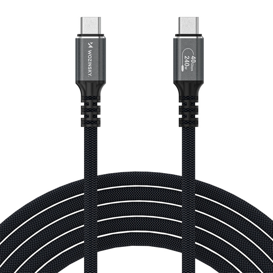 USB-C Daten- und Ladekabel - USB-C WZK WPS-UY42S, 240W, 2m, Schwarz