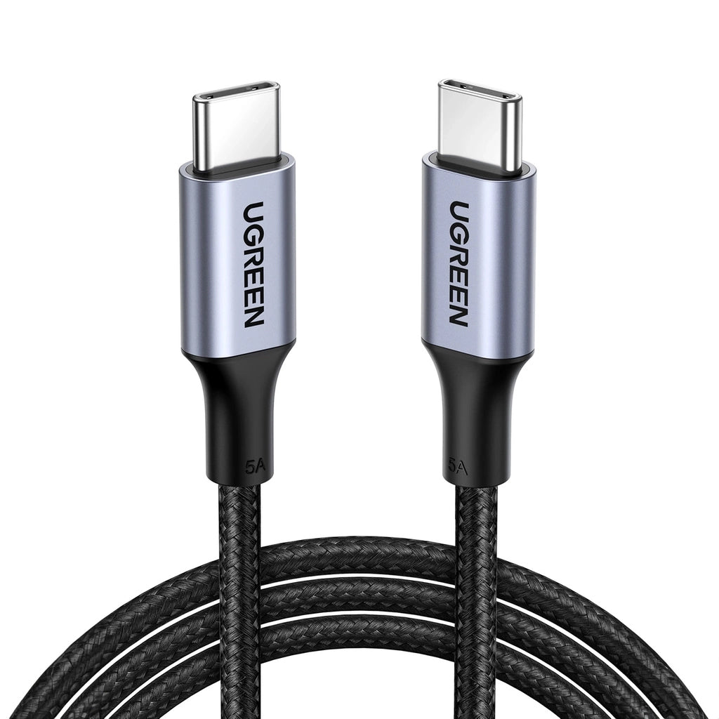 Data- en Oplaadkabel USB-C - USB-C UGREEN US316, 100W, 0.5m, Gri