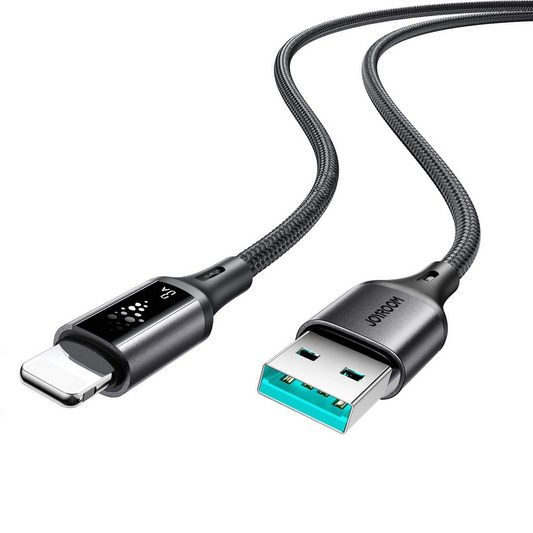Câble de Données et de Charge USB-A - Lightning Joyroom S-A60 StarTalk, 18W, 1.2m, Noir