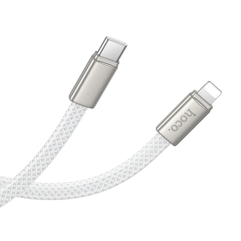 USB-C to Lightning Data and Charging Cable HOCO X125, 30W, 1m, White