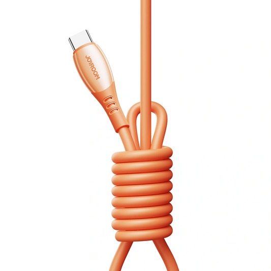 Câble de Données et de Charge USB-C - USB-C Joyroom S-A59 Vibrant, 60W, 1.2m, Orange