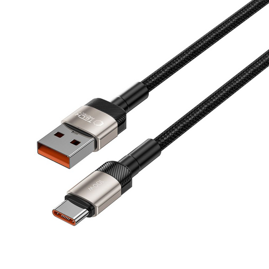 Daten- und Ladekabel USB-A - USB-C Tech-Protect Ultraboost EVO, 100W, 1m, Silber