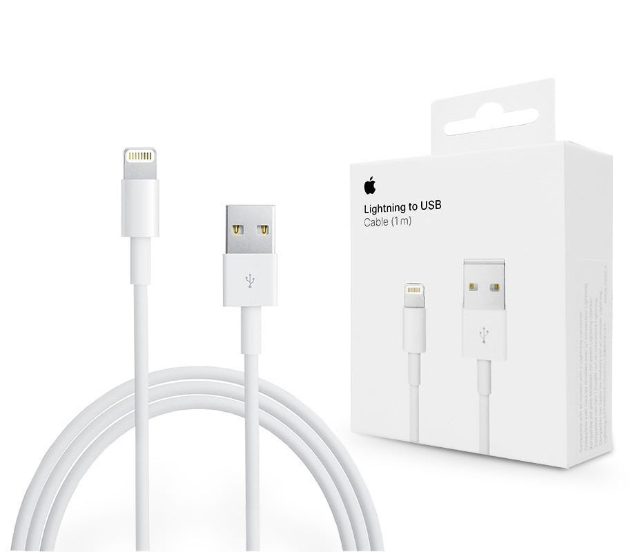 Câble de Données et de Charge USB-A - Lightning Apple A1480, 18W, 1m, Blanc MUQW3ZM/A