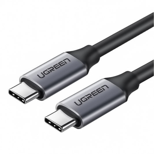 USB-C Data- en oplaadkabel - USB-C UGREEN USB-C US161, 60W, 1,5m, Grijs