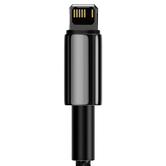 Daten- und Ladekabel USB-A - Lightning Baseus Tungsten Gold, 20W, 1m, Schwarz CALWJ-01