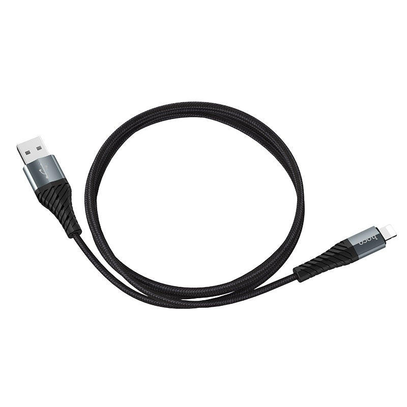 Data- en oplaadkabel USB-A - Lightning HOCO X38 Cool, 18W, 1m, Zwart