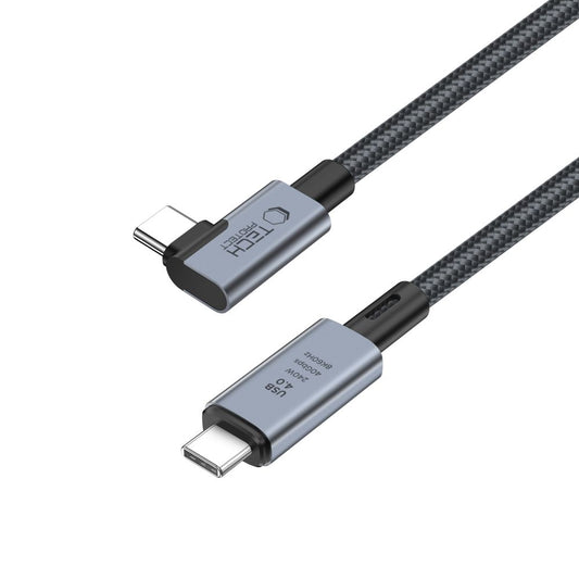 USB-C data- en oplaadkabel - USB-C Tech-Protect Ultraboost Max L, 240W, 1,5m, Grijs
