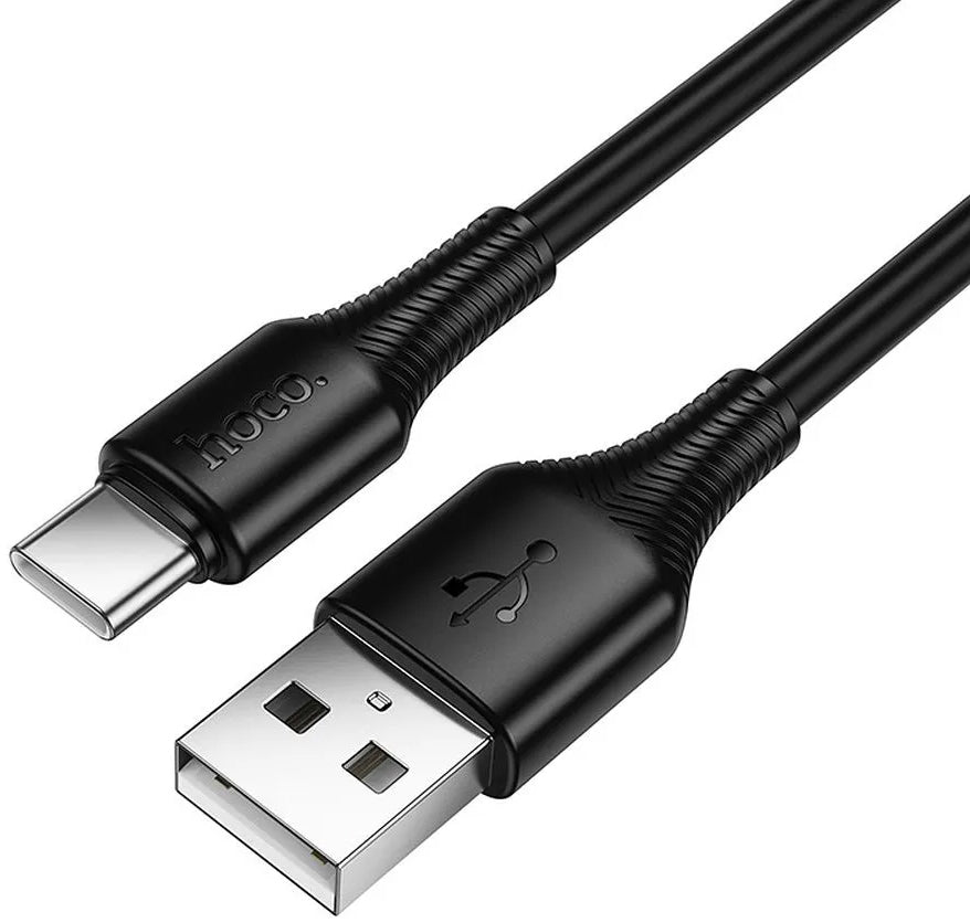 Data- en Oplaadkabel USB-A - USB-C HOCO X120, 60W, 1m, Zwart