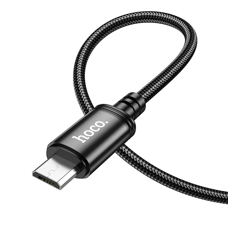 Câble de Données et de Charge USB-A - microUSB HOCO X89, 18W, 1m, Noir