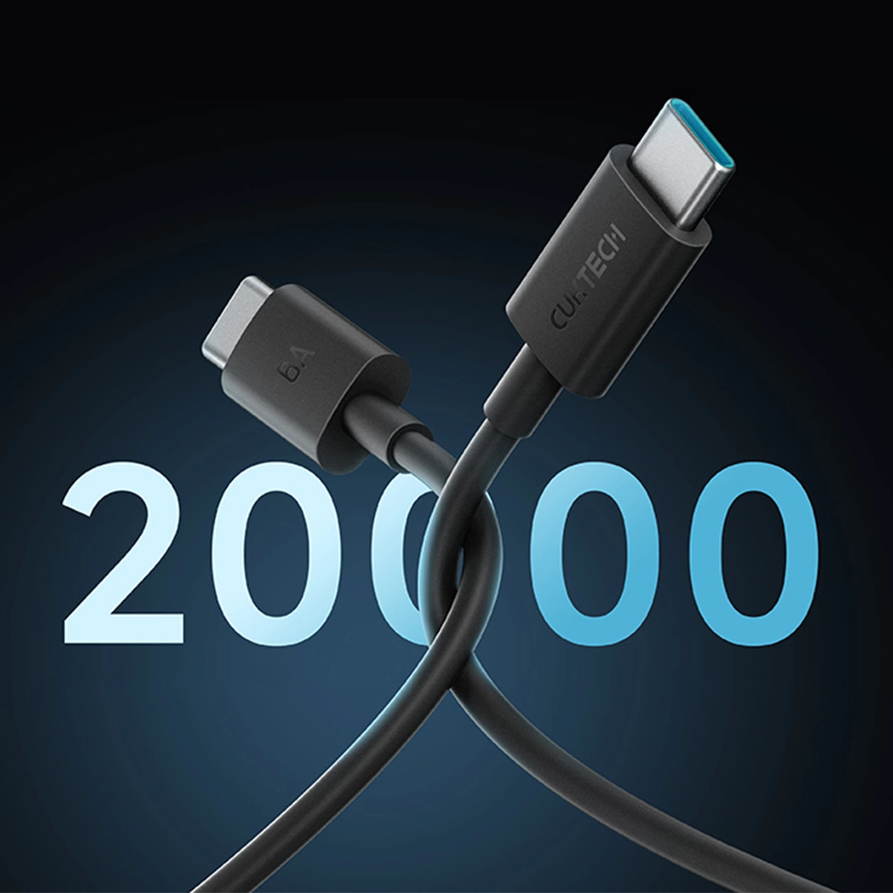 Câble de Données et de Charge USB-C - USB-C Cuktech, 240W, 1.5m, Noir CKCTC615NCBK