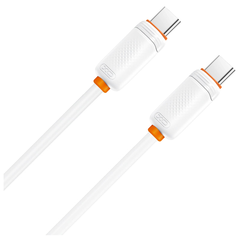 Câble de données et de charge USB-C - USB-C XO Design NB-Q302B, 60W, 1m, Blanc