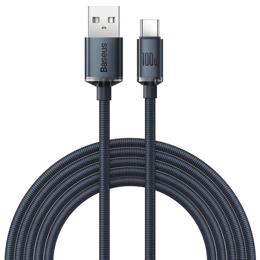 Câble de données et de charge USB-A à USB-C Baseus Crystal Shine Series, 100W, 2m, noir CAJY000501 CAJY000501