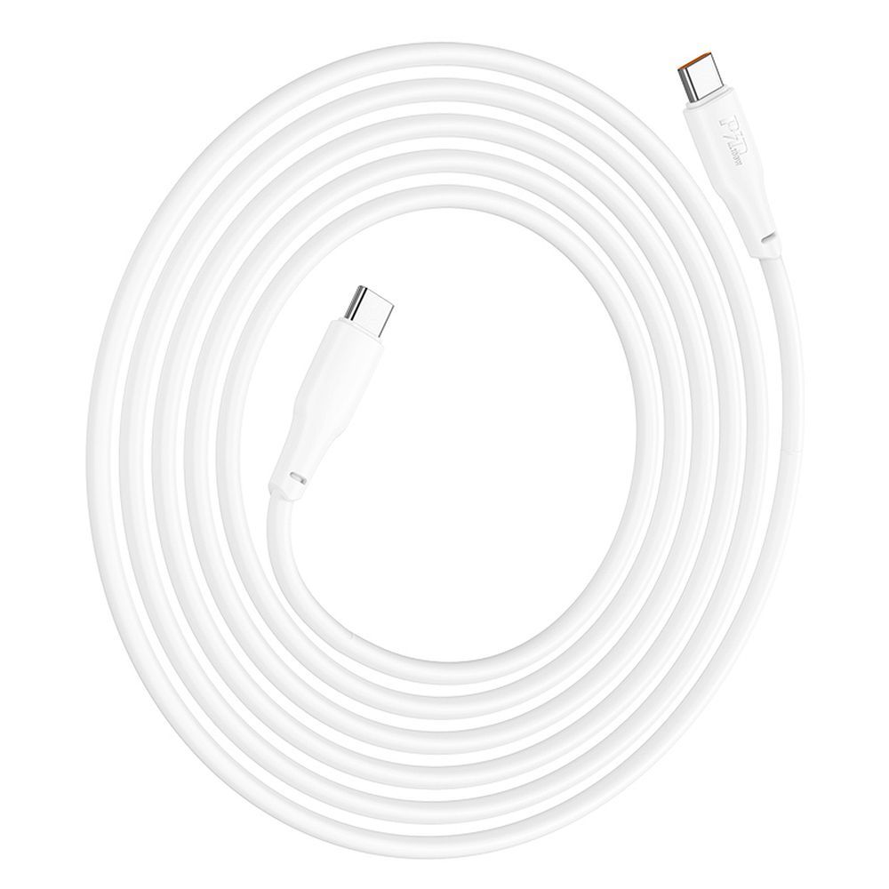 Câble de données et de charge USB-C - USB-C HOCO X93 USB-C, 100W, 2m, blanc