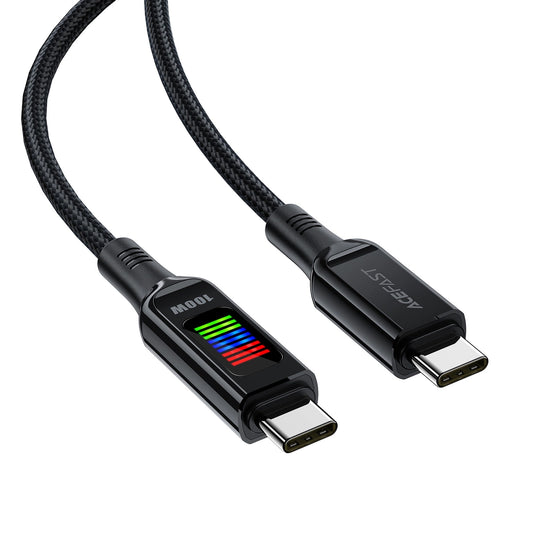 USB-C Daten- und Ladekabel - USB-C Acefast C7-03, 100W, 1,2m, Schwarz