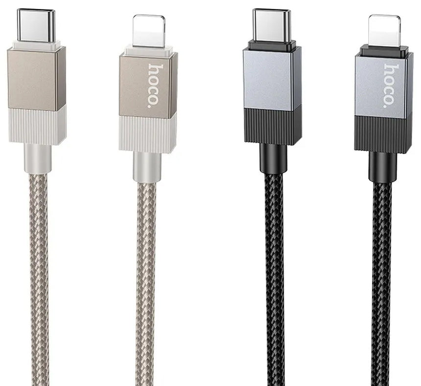 Data- en Oplaadkabel USB-C - Lightning HOCO X110, 27W, 1m, Zwart